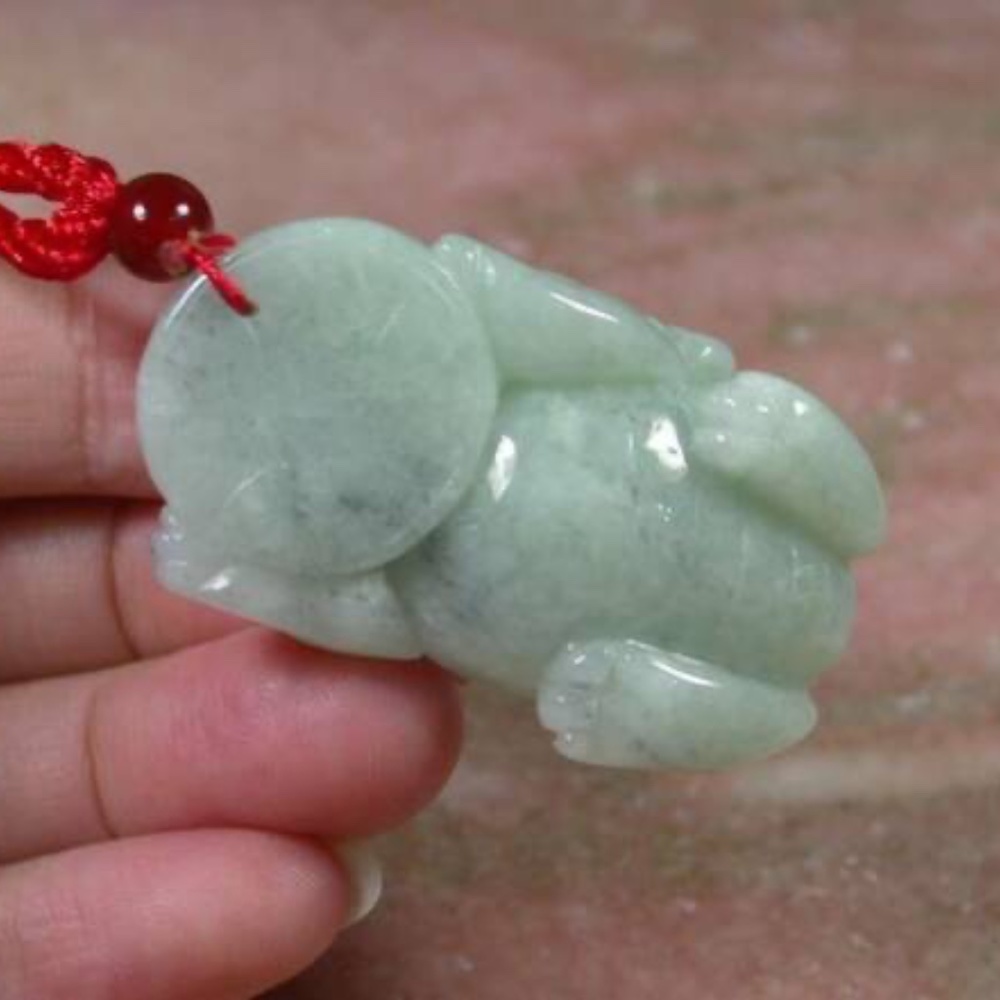 Certified Green Natural Burma A Jade Jadeite Dragon Pi Xiu Pendant Necklace View 3